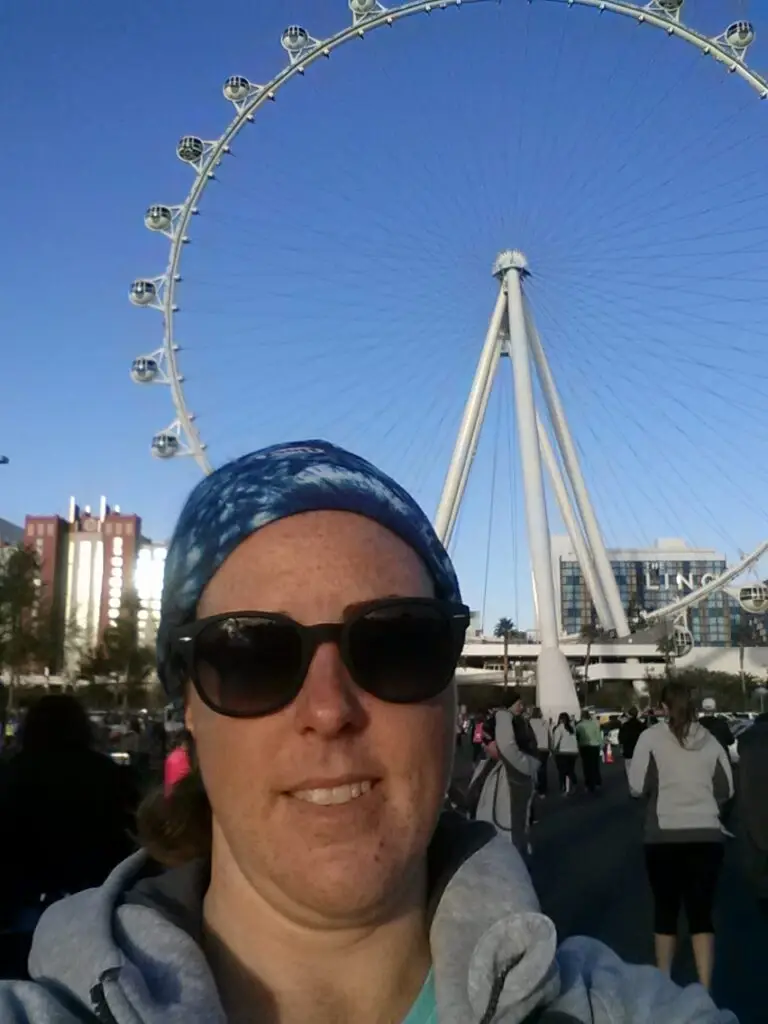 High Roller, the end of the Las Vegas Hot Chocolate Run