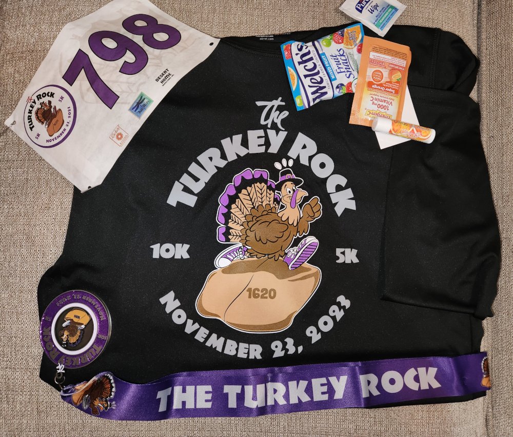 Jus Run Turkey Rock 5k 2023 Race Report