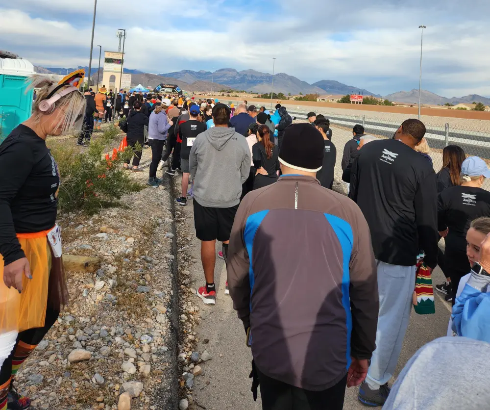 The start of the Turkey Rock 5k