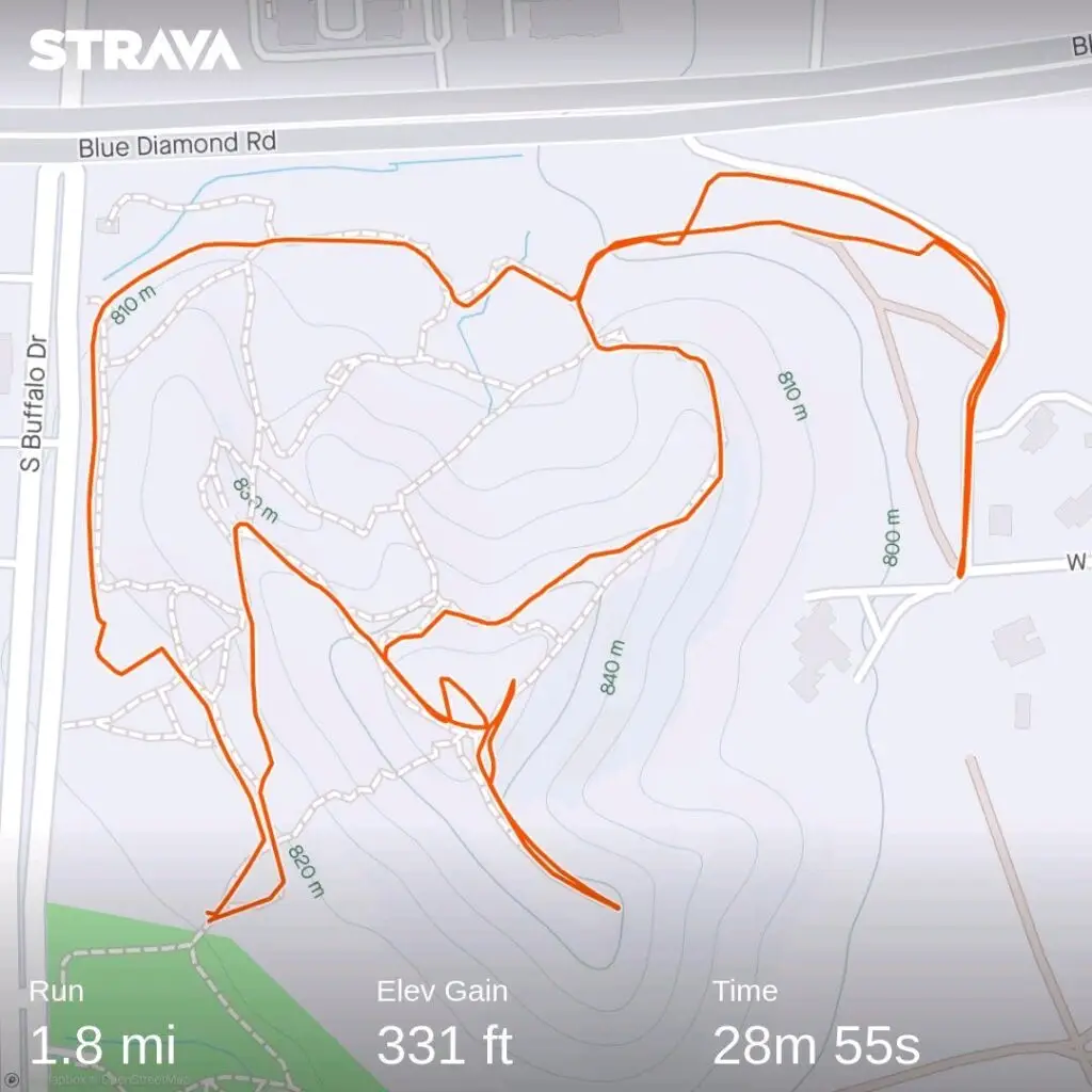 Exploration Peak Running Route