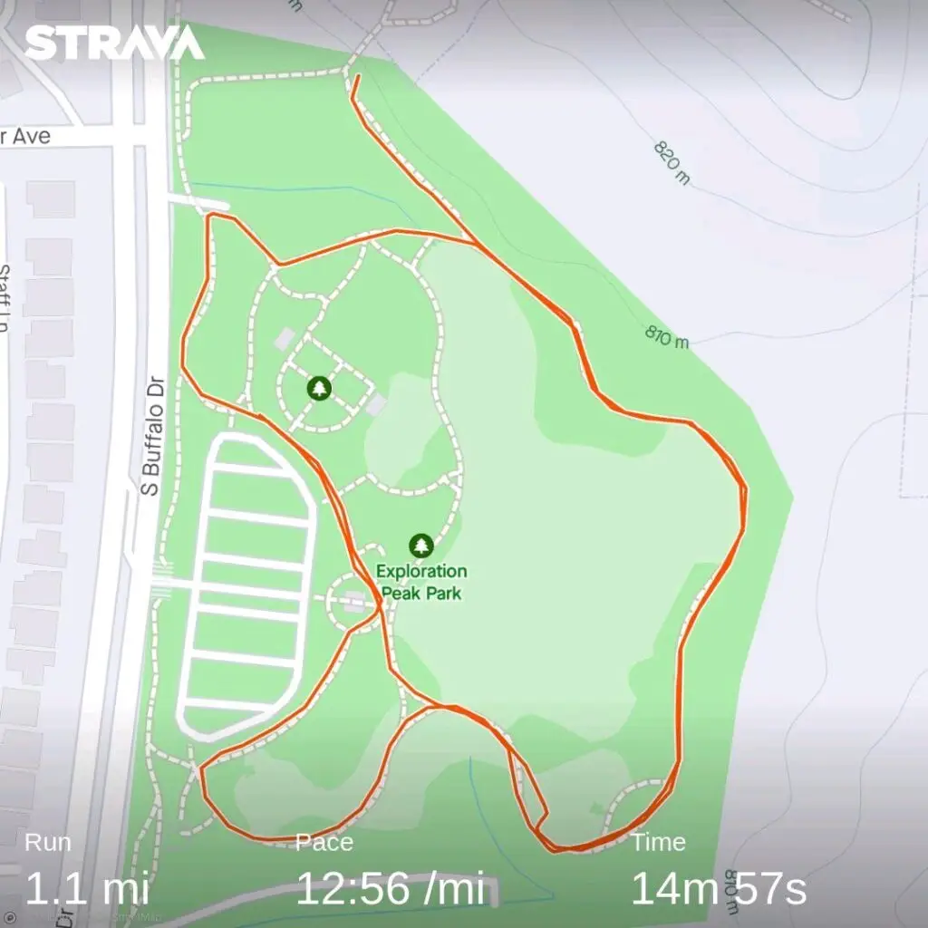 Exploration Park Running Route