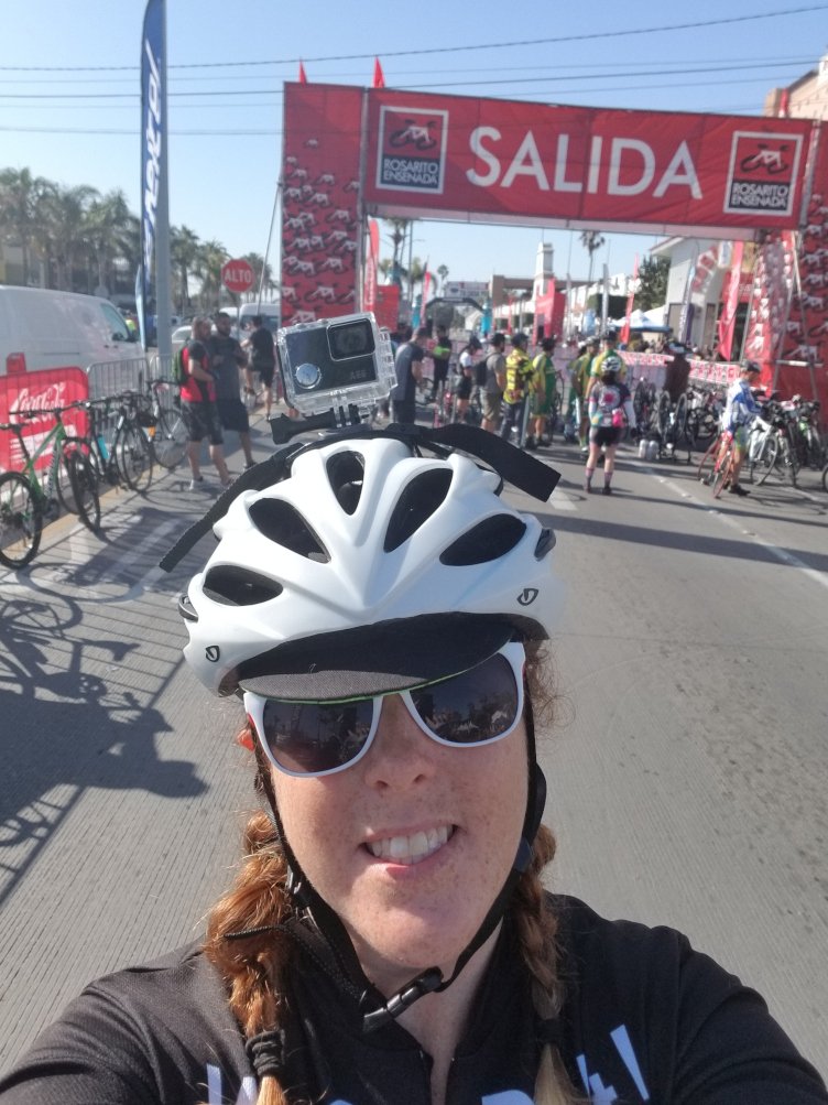 The start of the Rosarito-Ensenada bike race