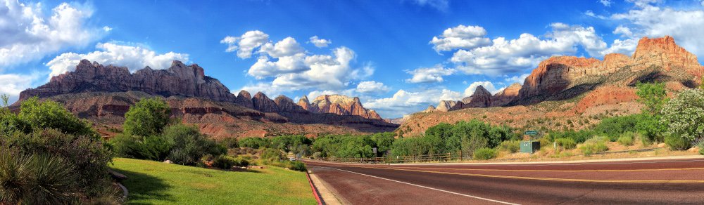 The road leading in to Zion is a nice part of a Las Vegas to Zion National Park Day Trip