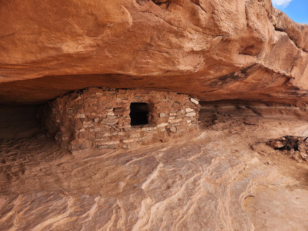 An ancient grain storage in Canyonlands NP