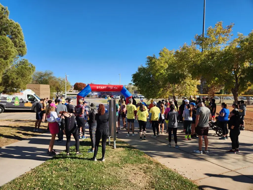 Runners assemble for the World Day of Remembrance at Silverado Ranch Park, Las Vegas