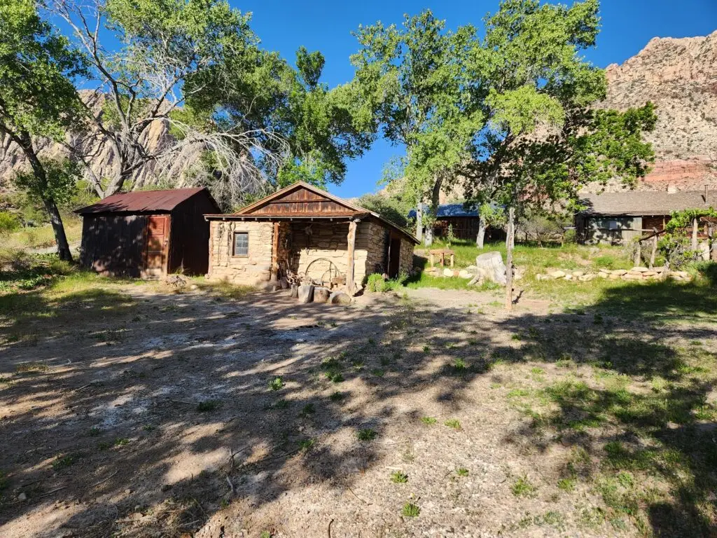 The Metro SAR 5K went by this historic cabin at Spring Mountain Ranch State Park