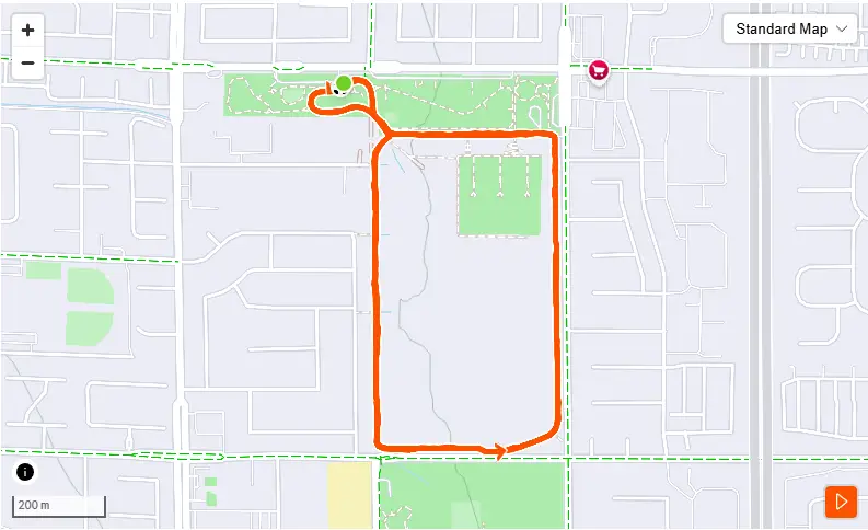 RRRC Labor Day 5K Route