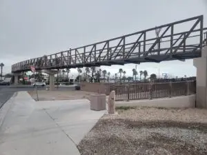 Pedestrian bridge over Cheyenne