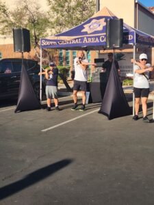 Warm up at the Special Olympics Torch Run
