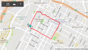 Special Olympics Torch Run Downtown Route